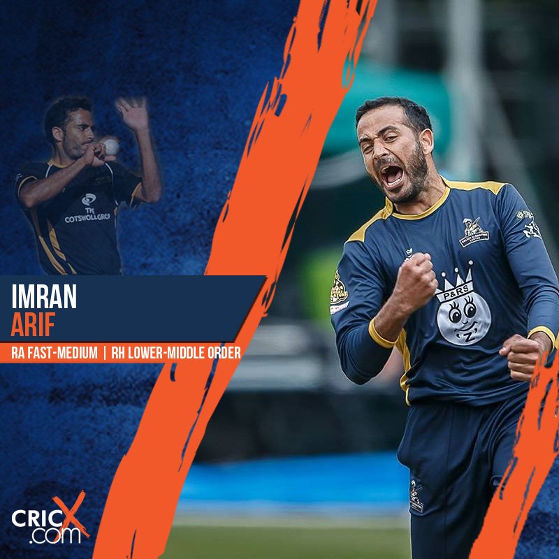 💥English #PRO Available💥

Are you looking for a #UK based &amp; #English qualified professional? Well, how about #Stoke based, ex <a href="/WorcsCCC/">🏆 Worcestershire CCC</a> quick <a href="/imranarif323/">imran arif</a>, who topped the recent <a href="/HKT20Blitz/">Hong Kong T20 Blitz</a> wicket charts? 

➡️Check out Imran's profile below⬇️

cricx.com/index.php?opti…