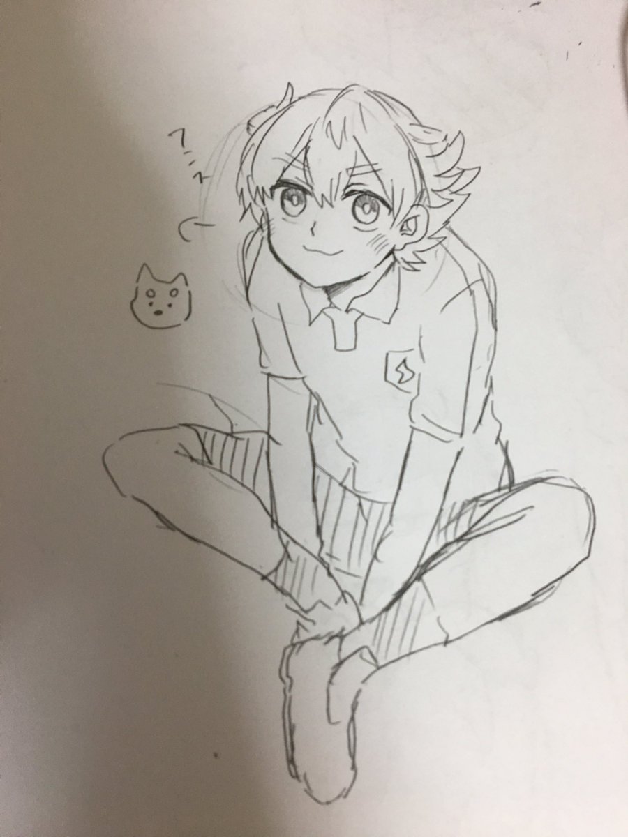 待てされてる時の天馬くん 