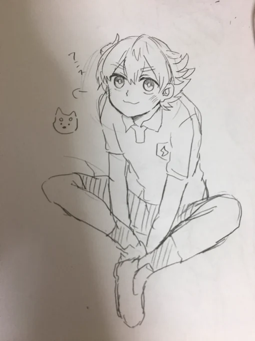 待てされてる時の天馬くん 