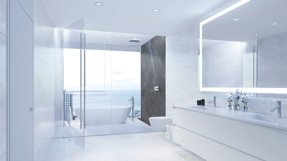 amresidencesmia's tweet photo. The Aston Martin Residences Miami features panoramic views of the water, and the building soars 66 stories above Downtown Miami. Featuring elegant penthouses with soaring ceilings, wall-size windows, expansive outdoor entertaining areas, and top-of-the-line appliances. https://t.co/7VyemJTnf2