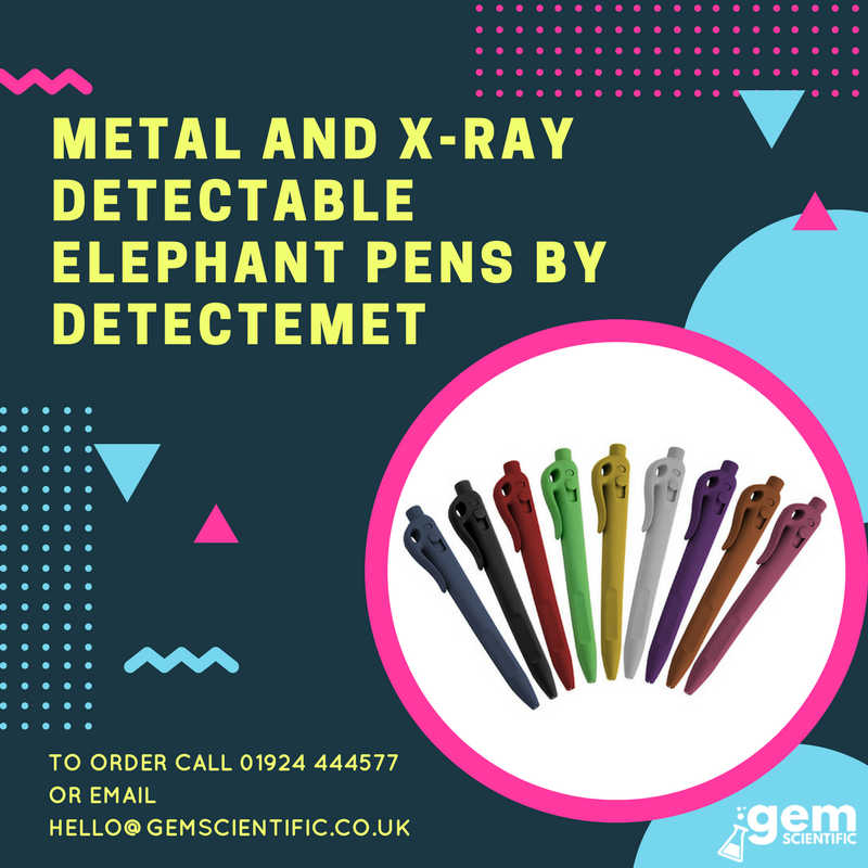 GemScientific's tweet image. Have you ever lost a pen? Have you ever lost a pen on a #production line within a processing plant?

We can supply you with a wide range of metal and x-ray #detectable  pens for your facility to make finding that pen a lot easier buff.ly/2oKResK #detectamet #gemscientific