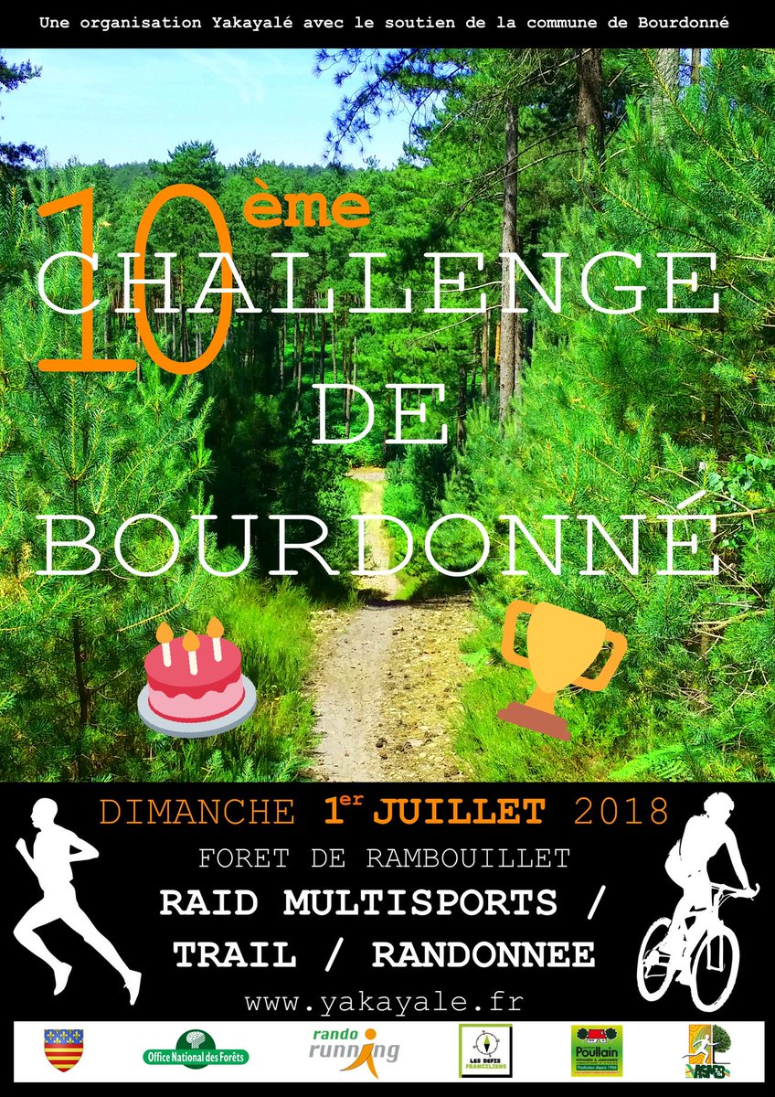 #Yakanews Ouverture des inscriptions pr la 10e édition du Challenge de #Bourdonné 🎂🏆🍾 via <a href="/adeorun_tw/">Adeorun</a> ➡️challenge-bourdonne.adeorun.com   #10ans #CdB2018 #Trail #Raid #Rando #DefisFranciliens #Yvelines #Rambouillet