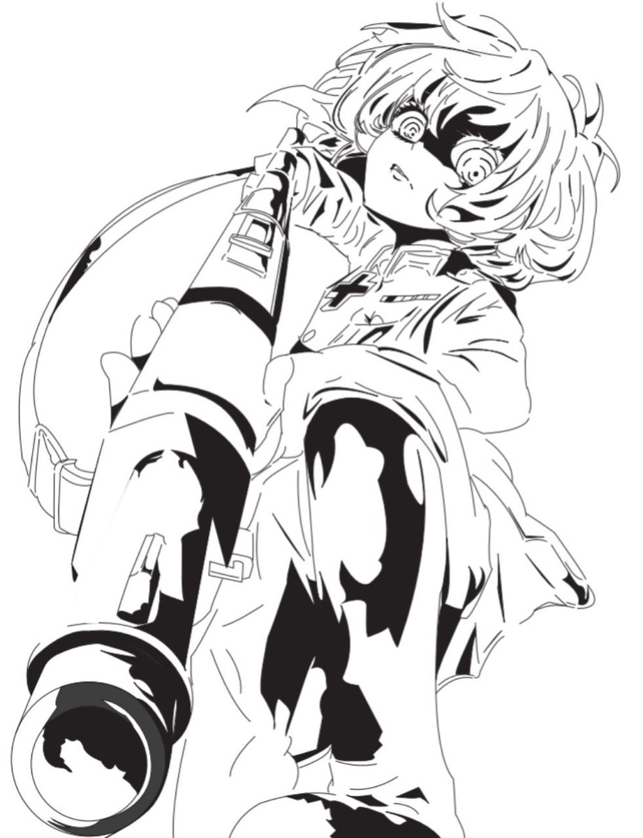 奏 パス線画マン 幼女戦記 ターニャ デグレチャフ 貴様のアホな頭蓋骨を切開して 規律というものを叩きこんでやろう 幼女戦記 絵描きさんと繋がりたい Rtふぁぼで気になった方お迎え