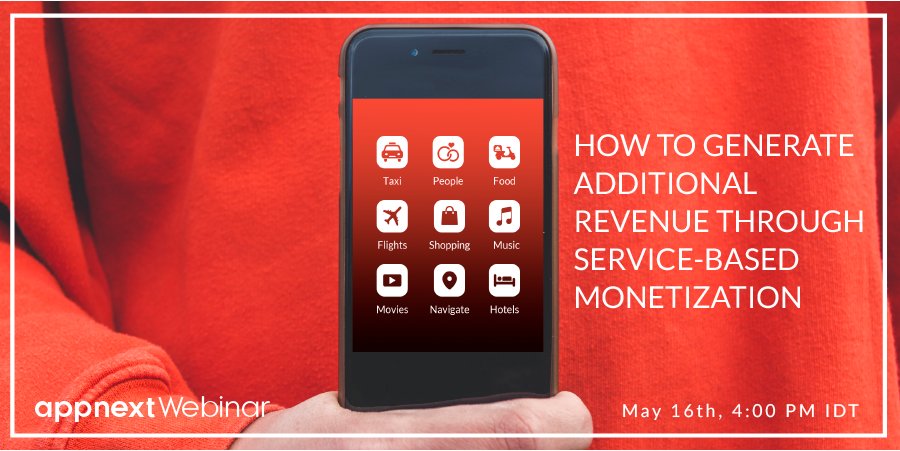 appnext_updates's tweet photo. App Monetization will never be the same! Join our #webinar to learn how you can generate additional revenue for your #app. Register @ https://t.co/pit6XrABXj #apps #mobileapps #appmonetization #monetize #servicebasedmonetization #appwebinars https://t.co/JXmMXSXvSm
