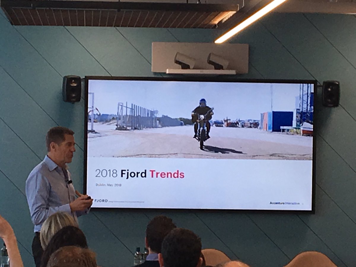 timacody's tweet image. @FjordMark co founder of @fjord this morning @AccentureDock    discussing #fjordtrends2018 at our breakfast event #excitingfutureahead 👍👍