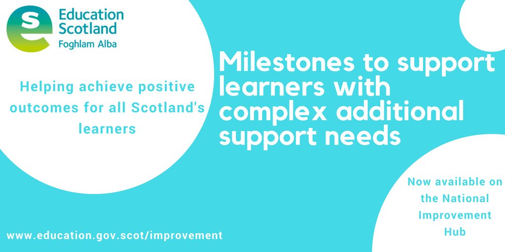 EducationScot's tweet photo. Our Chief Executive @GayleGgorman will launch the new Milestones for learners with complex additional support needs for literacy and English and numeracy and mathematics in our Glasgow office this afternoon.  https://t.co/iHhxjGYEzH  #WeAreES https://t.co/WasiJWMQRA