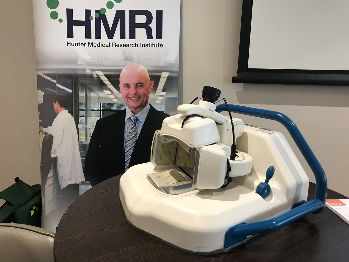 HMRIAustralia's tweet photo. The portable stroke-finder helmet was on display #HMRIstroke https://t.co/PCMHZjVN8h