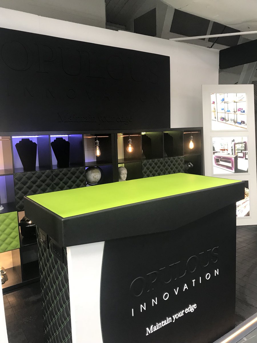 _opulous's tweet photo. Guess where we are?  At the #RDE! Come down to Kensington - look out for the 🤩green of the Opulous team on stand A170 - and talk to us about all your #retailmaintenance and #visualmerchandising needs!

@RtlDesignExpo #Lighting #StoreFitting #RDE2018 #RetailDesign https://t.co/pZ38k7e4nm