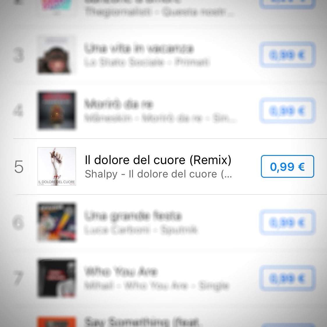 PromoterRadio's tweet photo. Oggi @scialpi è nella #Top5 della classifica #Pop di @iTunes #Italia https://t.co/kQgYBVHzAI