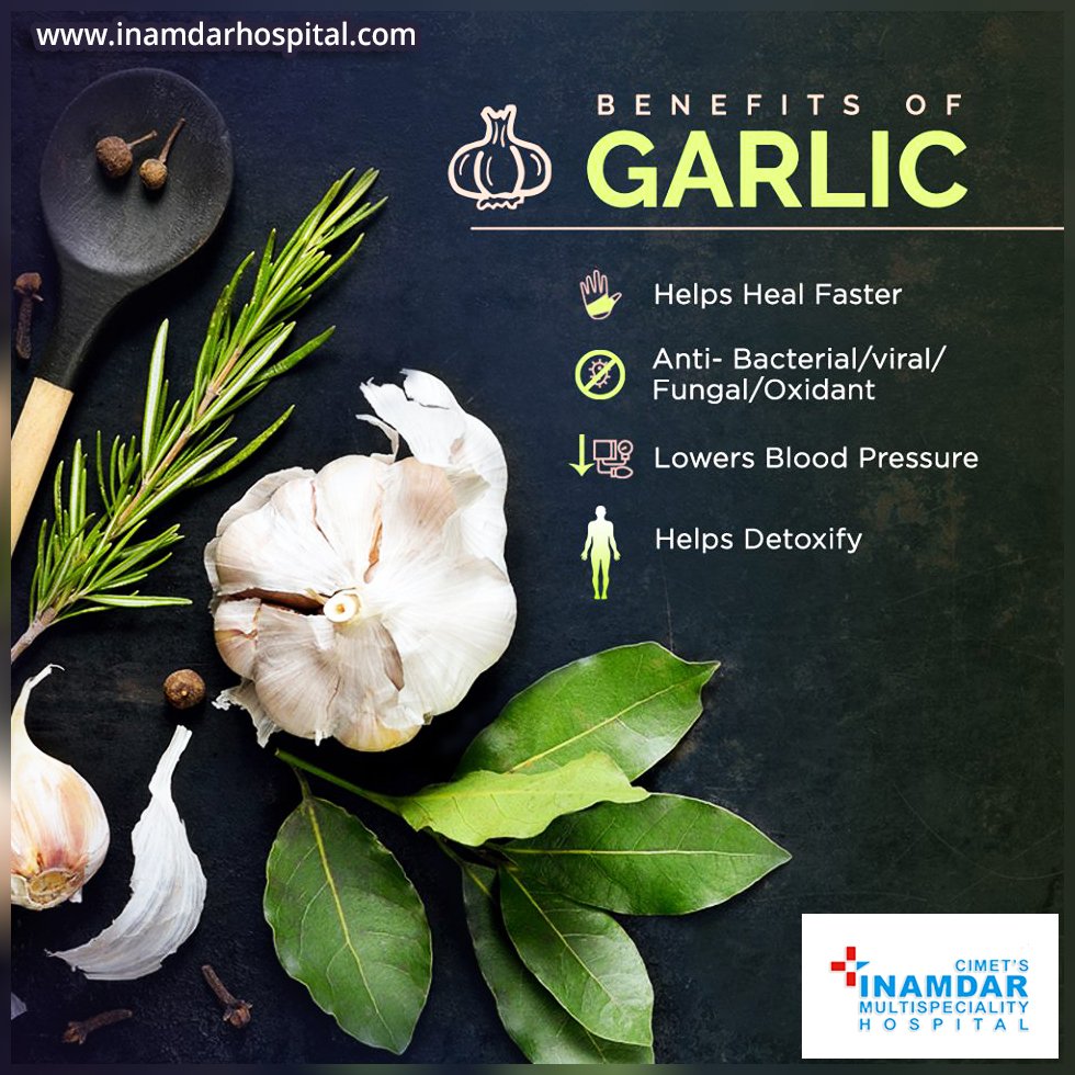 InamdarHospital's tweet image. #Garlic not only makes food delicious but also offer multitudes of health benefits.
#BenefitsOfGarlic #HealthBenefits #InamdarMultispecialityHospital