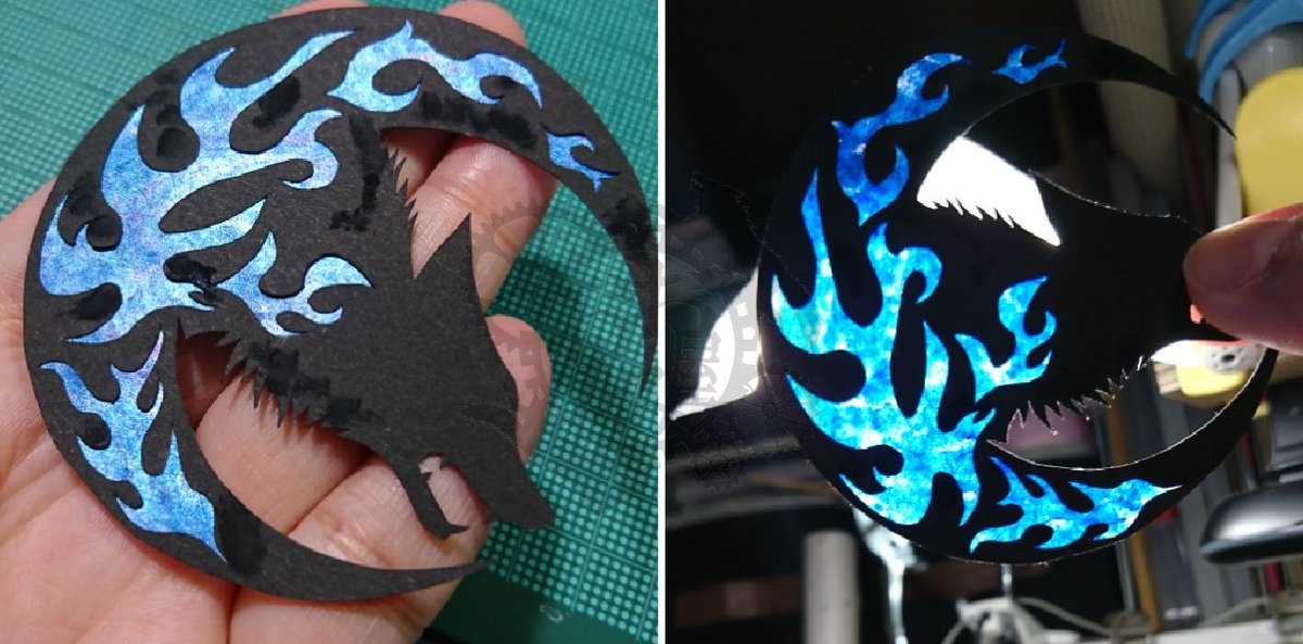 柩 蒼志 おおかみ屋 7月9月土浦 در توییتر 裏に和紙を貼るやり方をやったことがあまりなかったから 自分で染めた和紙 で試し制作 パール塗料使ったからキラキラしてるし 全面をまだらに染めたから透かすと燃えているように見える 失敗したがなかなかかっこいい