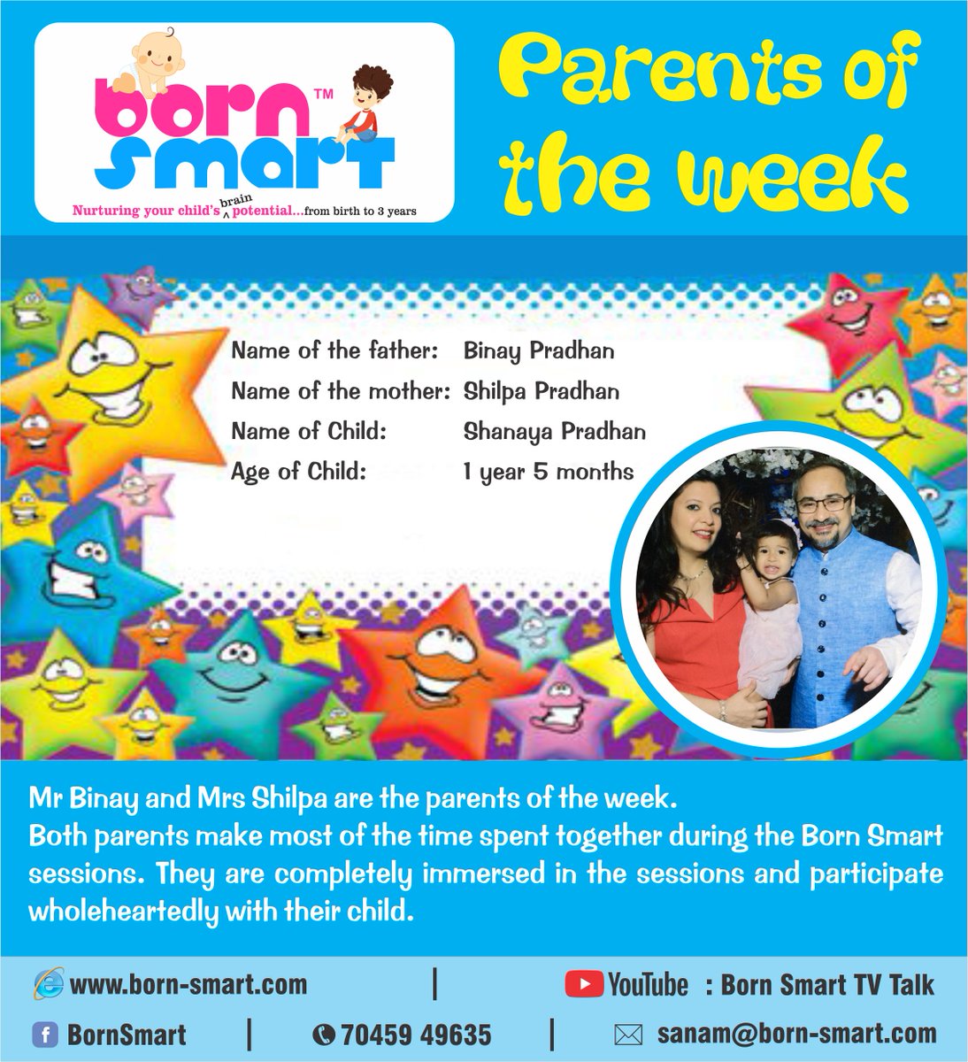 BornSmartKids's tweet photo. #Parentsoftheweek at #BornSmart
#Parenttoddler #Parenting #Mothers #Fathers #Babies #Toddlers #Children https://t.co/NbwmFSvQ6h