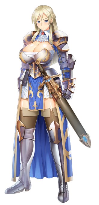 DMM様にて提供されている「鋼鉄の守護姫兵団(メイデンリッター)」の本日開始されたルネソフトコラボイベントにて、自分が原画担当した作品から3キャラが登場しております。よろしくお願いします。
(C) L-games All Rights Reserved.
https://t.co/N5EMIGTr4A 
#守護姫兵団
#メイデンリッター 