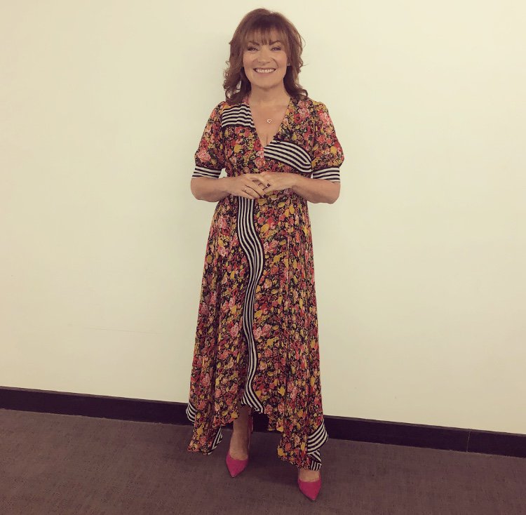 Get <a href="/reallorraine/">Lorraine</a>'s Wednesday look 👇

Dress | Preen by <a href="/Debenhams/">Debenhams</a>
Shoes | <a href="/Topshop/">Topshop</a>

#OOTD #GetTheLook #PresenterStyle