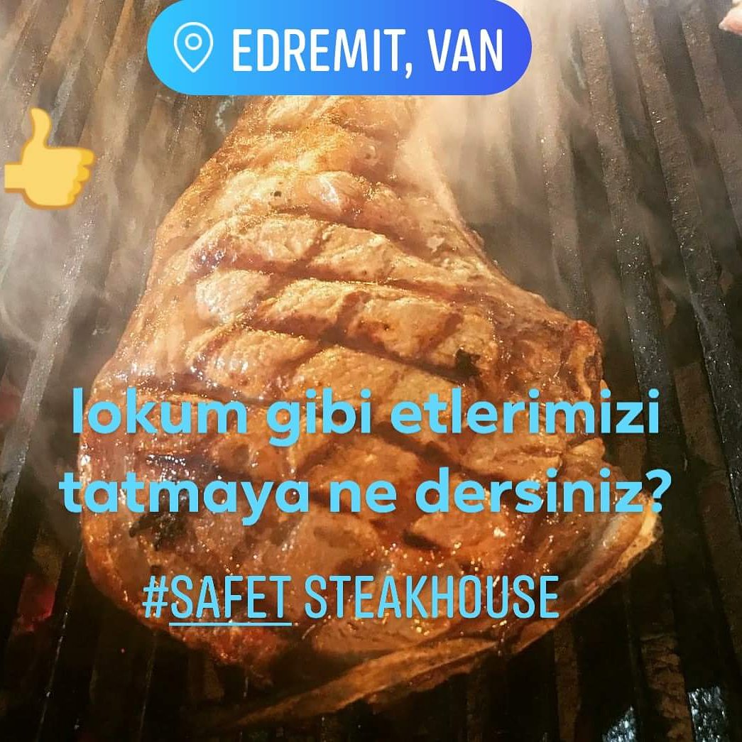 Safet Steakhouse buyrun.... Lokum Gibi Etlerimizi Tatmaya Ne dersiniz.🍖🥘🥗☕🔪🥄🍴