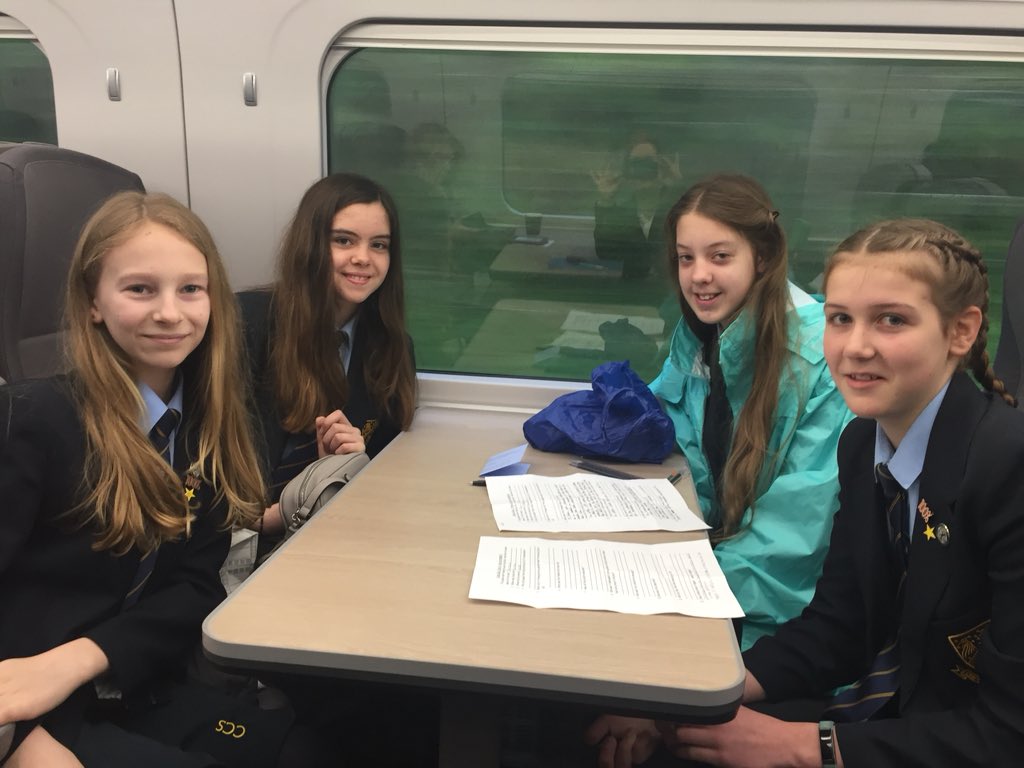 mrsatudor's tweet photo. We are on the train on the way to Buckingham Palace and the girls are doing some homework. #dedication #excited https://t.co/staAak90HV