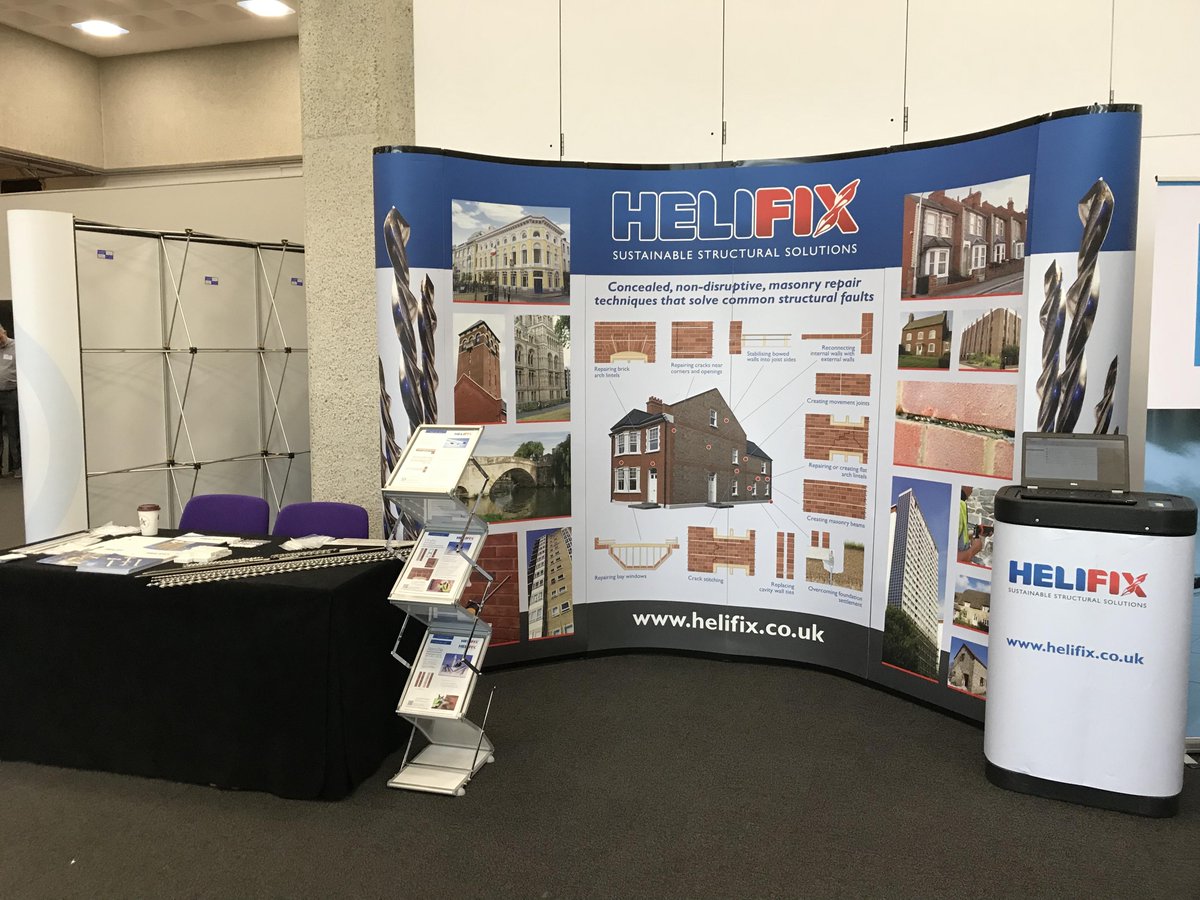 HelifixUK's tweet image. We&apos;re all set up and ready to go at the @RICSnews Building Surveying Conference. Hayley &amp;amp; John are ready to answer any queries you may have #RICSBuilding #RICSConference