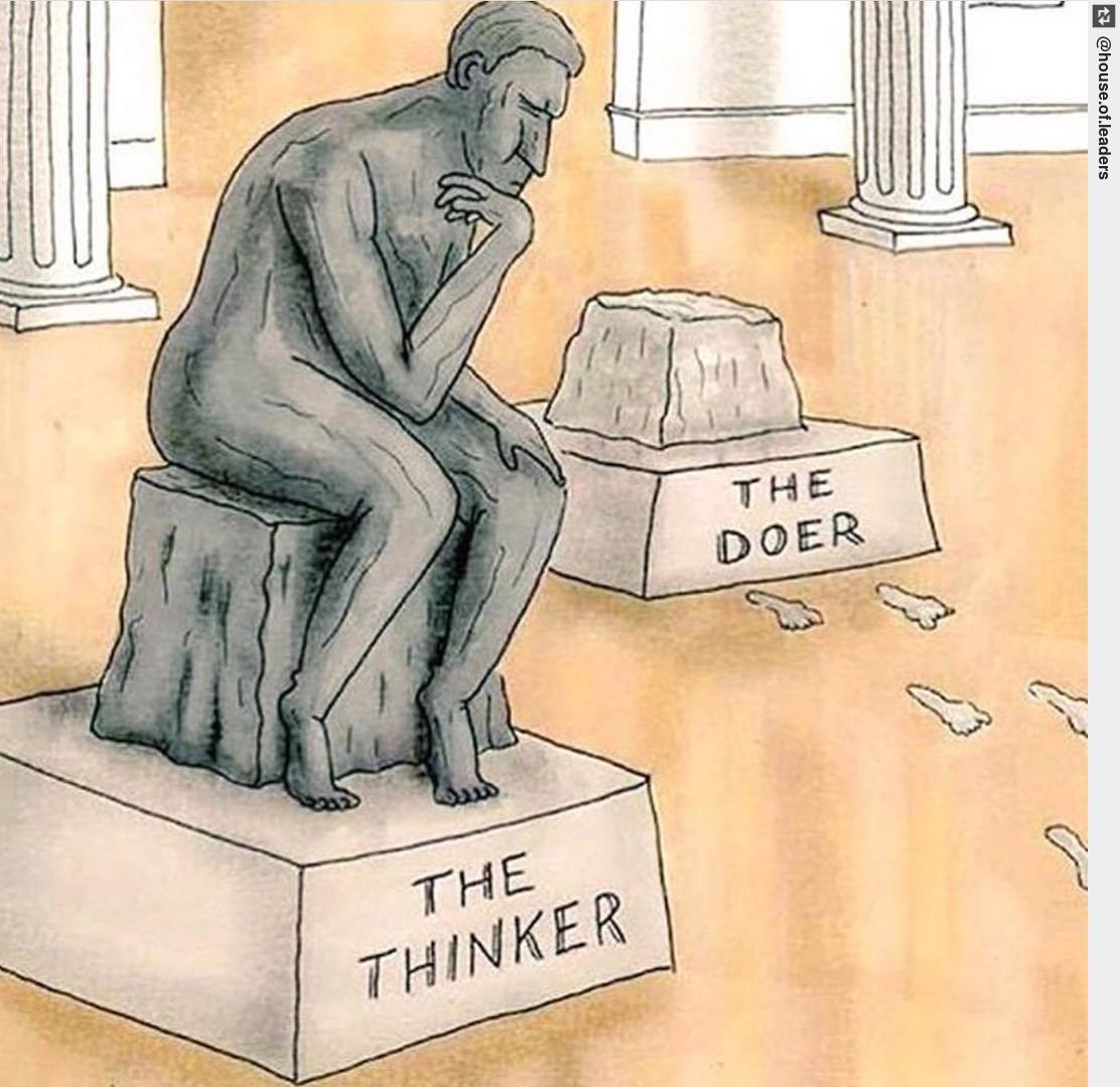 ericomuro's tweet photo. Which one are you? A thinker? Or a Doer?👇 #entrepreneurship #smallbusiness #motivation #ericomuro https://t.co/qiVbvYg7KK