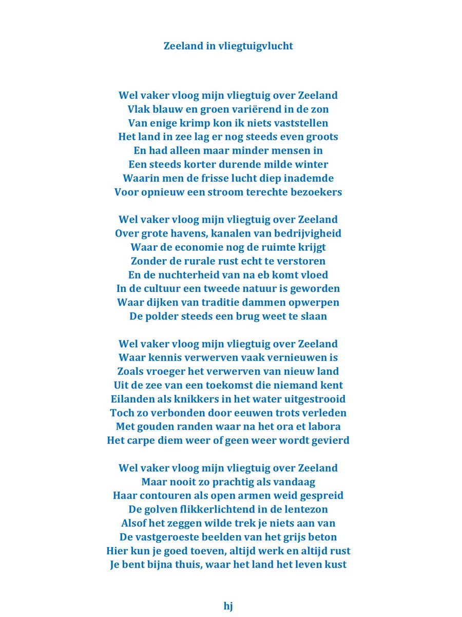 Verbazingwekkend H.J. van Arenthals в Твиттере: «Gedicht over #zeeland ; Zeeland in CB-34