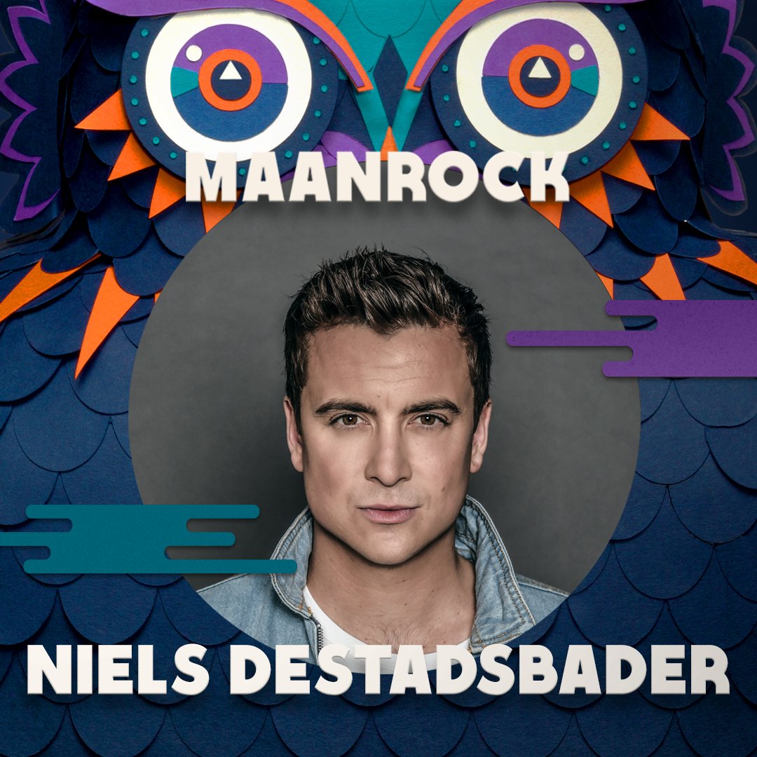 NEWSFLASSSH en wat voor één! @Destadsbader komt naar #maanrock18 op zondag 26/8.