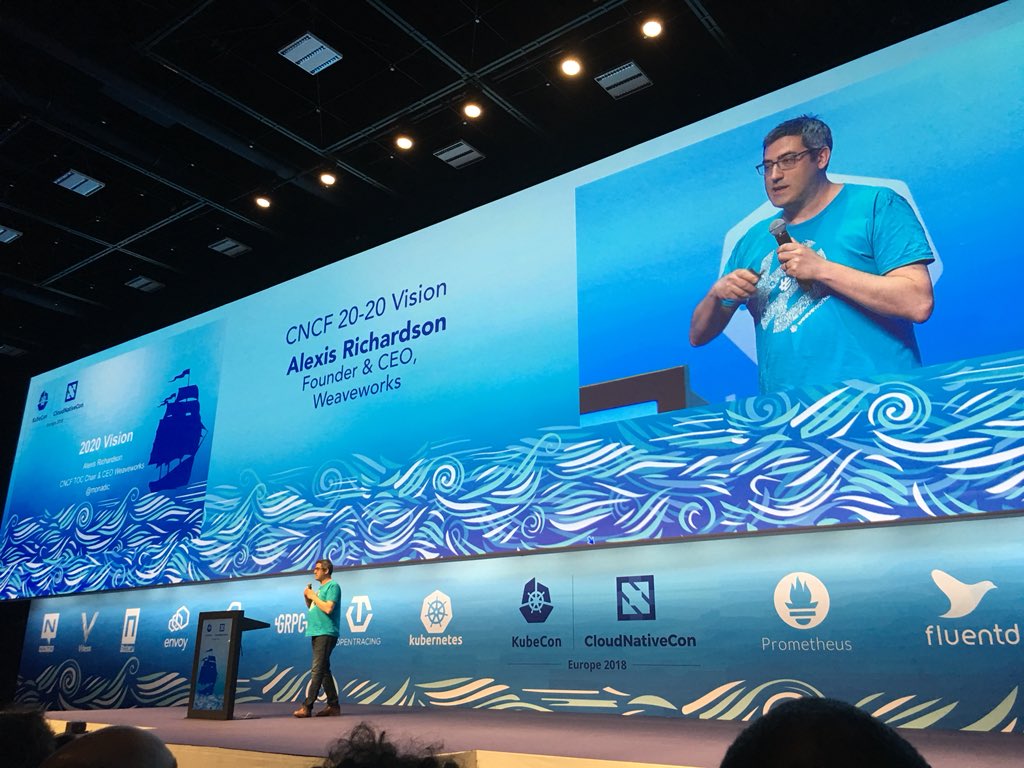 jeffborek's tweet photo. Now @monadic talking about building the next phase of @CloudNativeFdn #CloudPlatform for end users! #Componentisation https://t.co/P36xtU9v8z