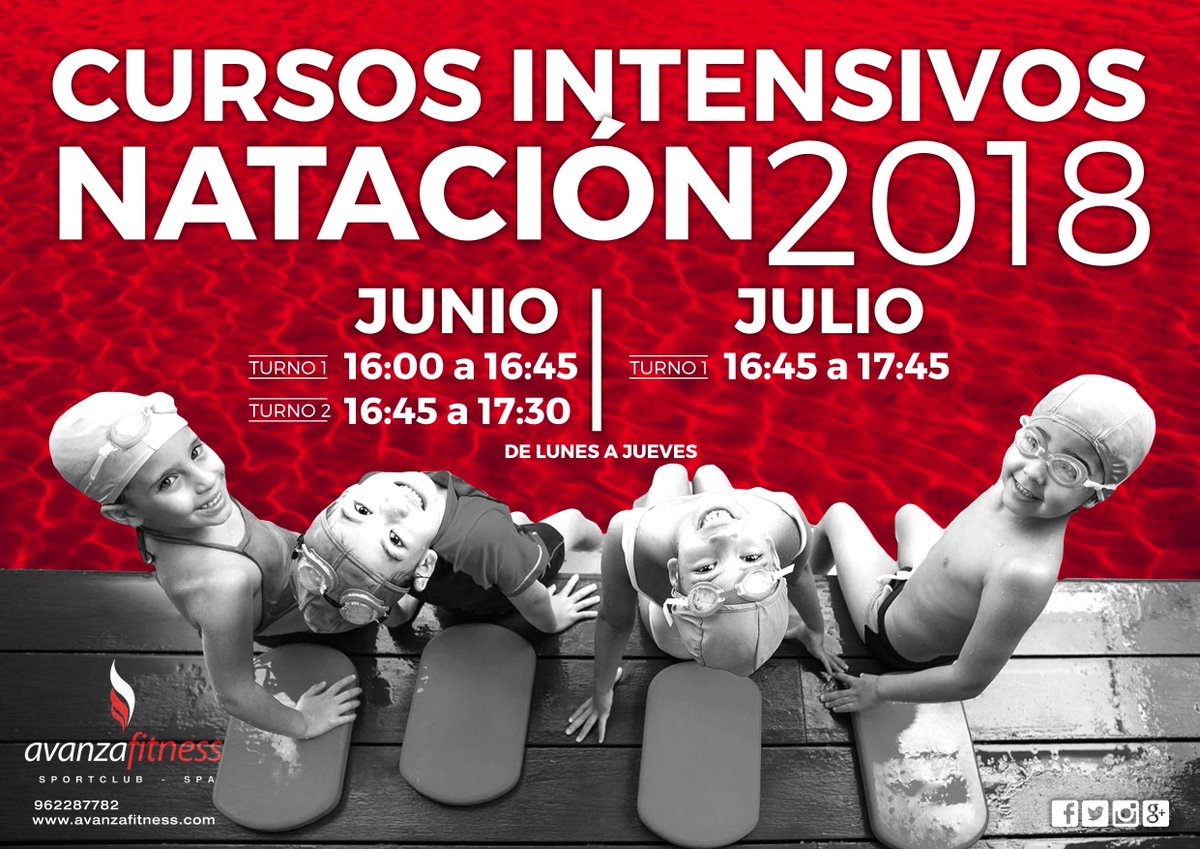 Los intensivos de natación ya están aquí!! Reserva tu plaza en el 962287782 o en info@avanzafitness.com! 
Tus hij@s te lo agradecerán!
#natación #intensivos #avanzaaqua #avanzakids