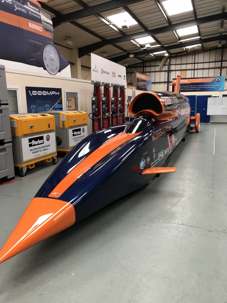 semarmajid's tweet photo. The @BLOODHOUND_SSC. Soon to be the world’s fastest car. With a little help from Oracle. https://t.co/uV7IIaXdjG
