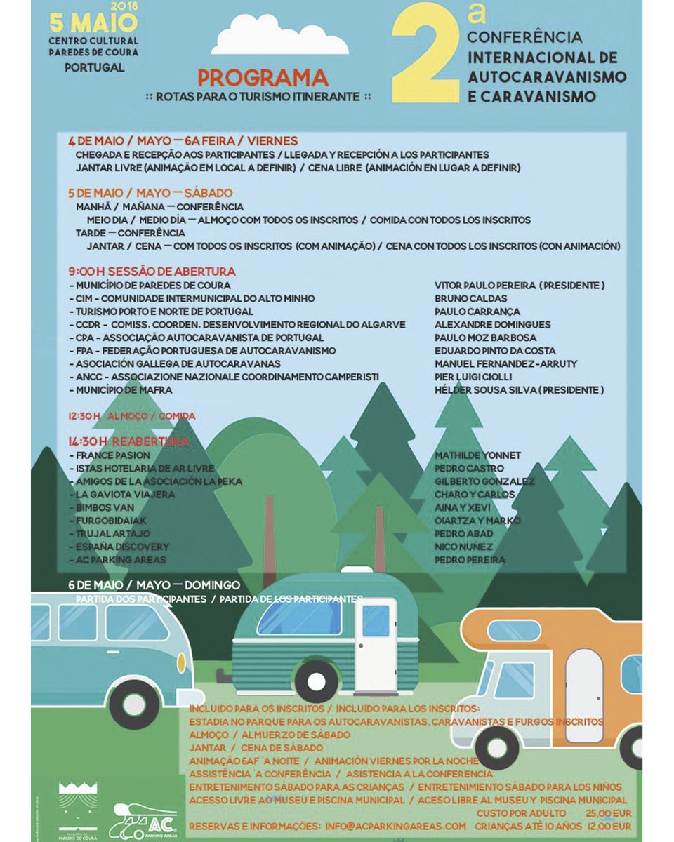 Todavía no tienes plan para el #FinDeSemana? Pues reserva ya tu #camper en #CompostelaCampers y acércate a #ParedesDeCoura a disfrutar del buen tiempo y buena compañía :-) #Portugal #Caravanismo #ConferenciaInternacionalDeAutocaravanismo #VanIsCool