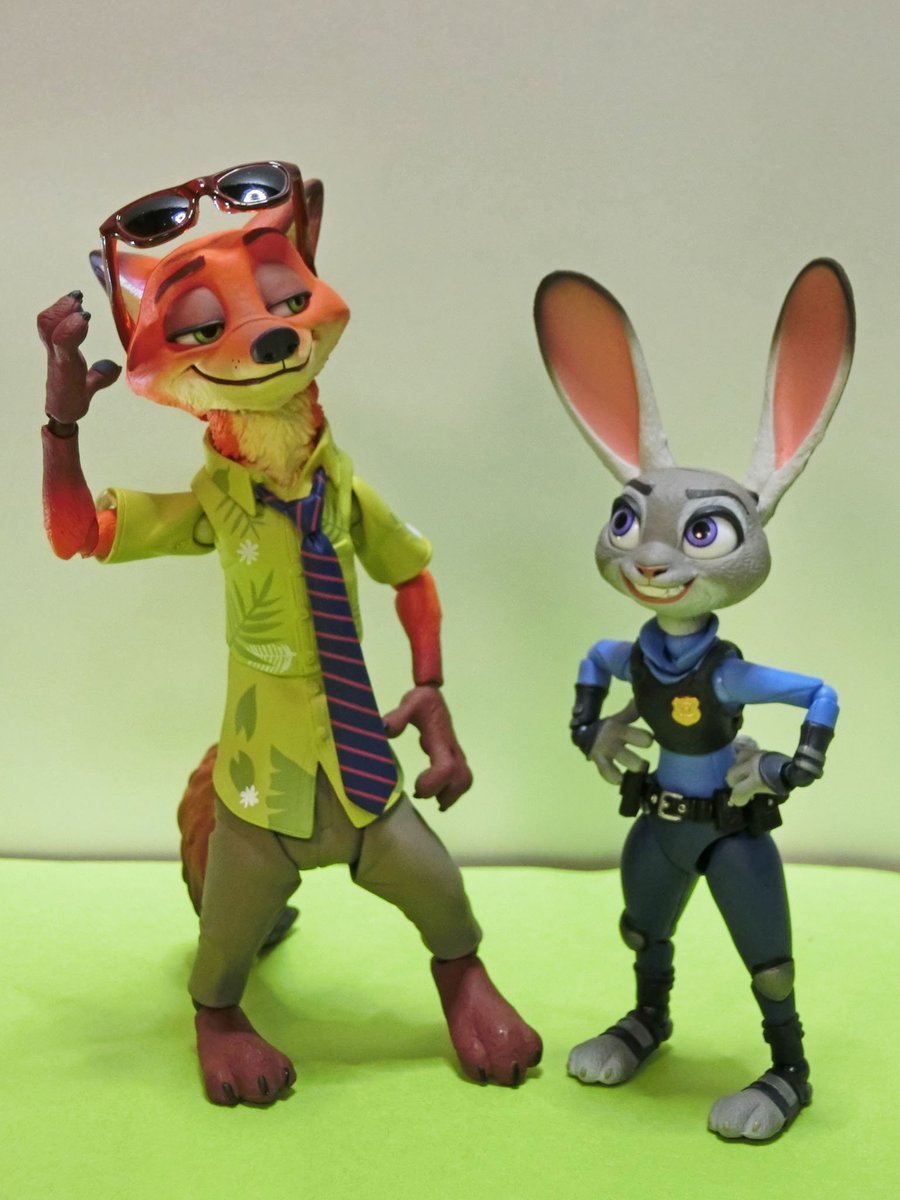 Pa Twitter ムービーリボ ズートピアのニック ワイルド 最近のムービーリボも外れ無し で一時期の低迷を脱したリボルテック系のアクション フィギュア ともかく表情が豊富 ジュディと組み合わせると更に良い オモ写 ムービーリボ ニック ワイルド