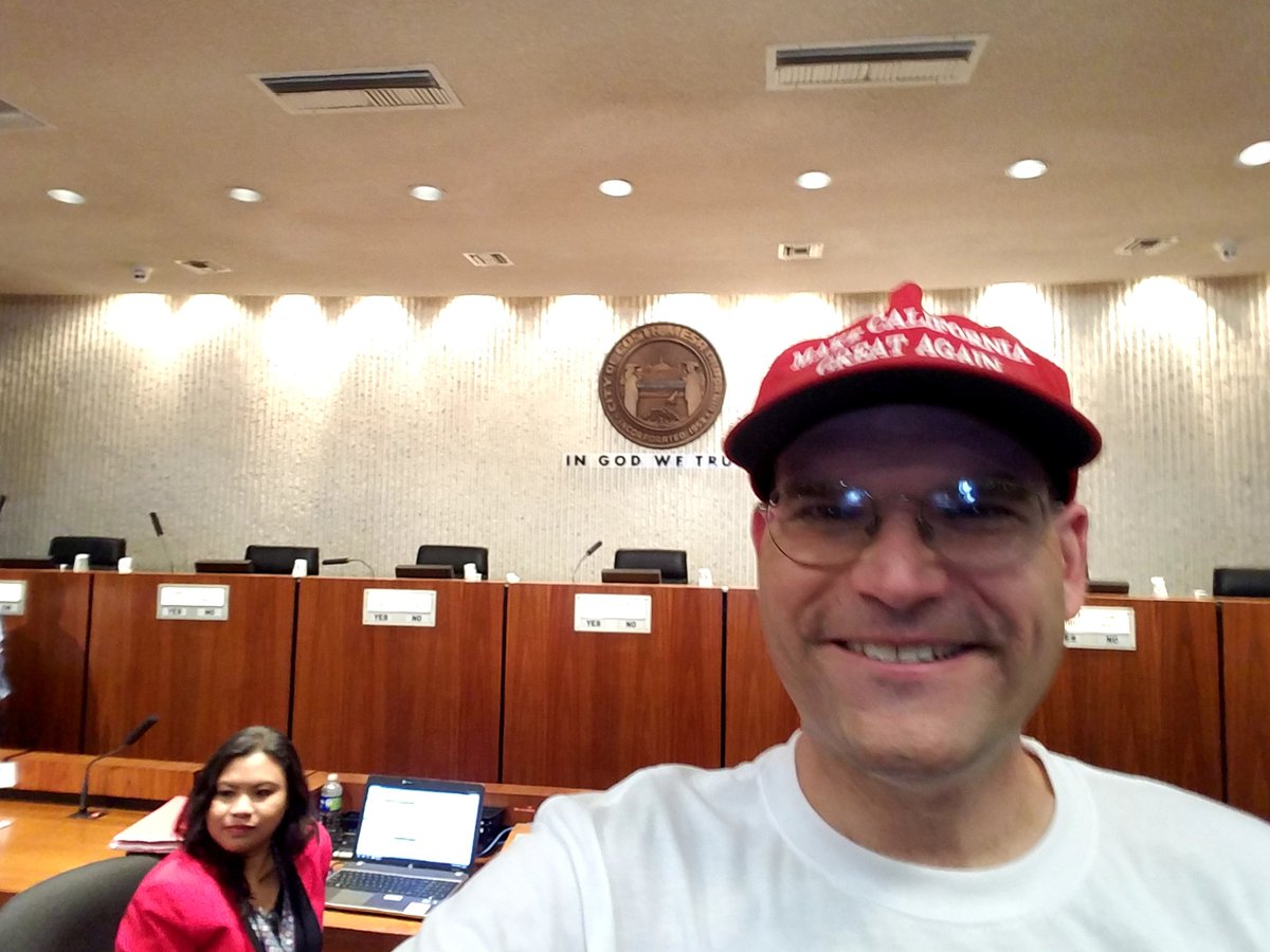 ArthurCSchaper's tweet photo. VICTORY IN COSTA MESA!

City Council votes 3-2 to adopt resolution opposing SB 54.

#WINNING
#SB54
#StopSanctuaryState https://t.co/b8YhAjYbhW