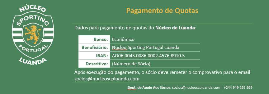 NucleoSCPLuanda's tweet photo. Procedimento para o pagamento de Quotas do Núcleo de Luanda.
#NucleoSCPLuanda #NucleoLuanda #NSCPL #PagamentodeQuotas https://t.co/T0hbv13qbZ
