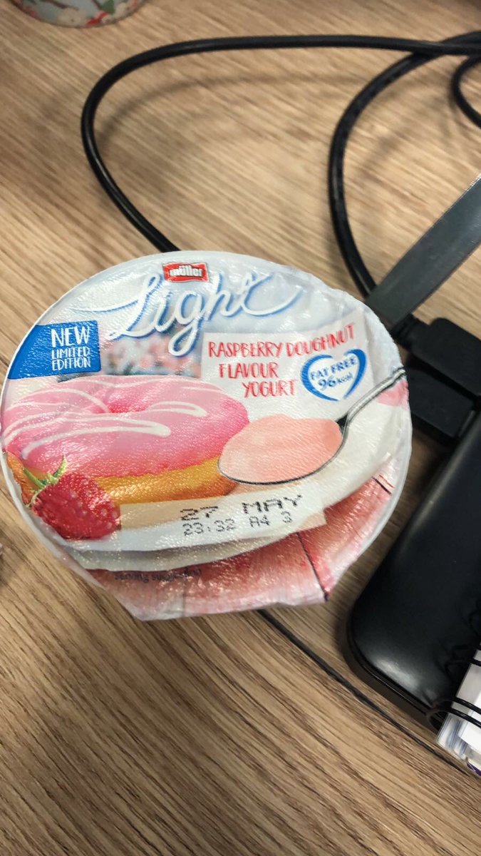 MattBolton82's tweet photo. @MullerUKandI what a con this yoghurt is, basically just a raspberry yoghurt in different packaging! Very unimpressed! https://t.co/Rf95XQcWfa