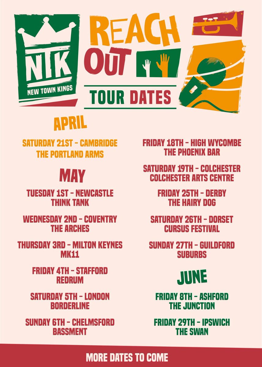 HeyBrooklynUK's tweet photo. We are supporting @newtownkings this Friday on there UK tour at the redrum! Be there ❤️ https://t.co/fLaqirvafU