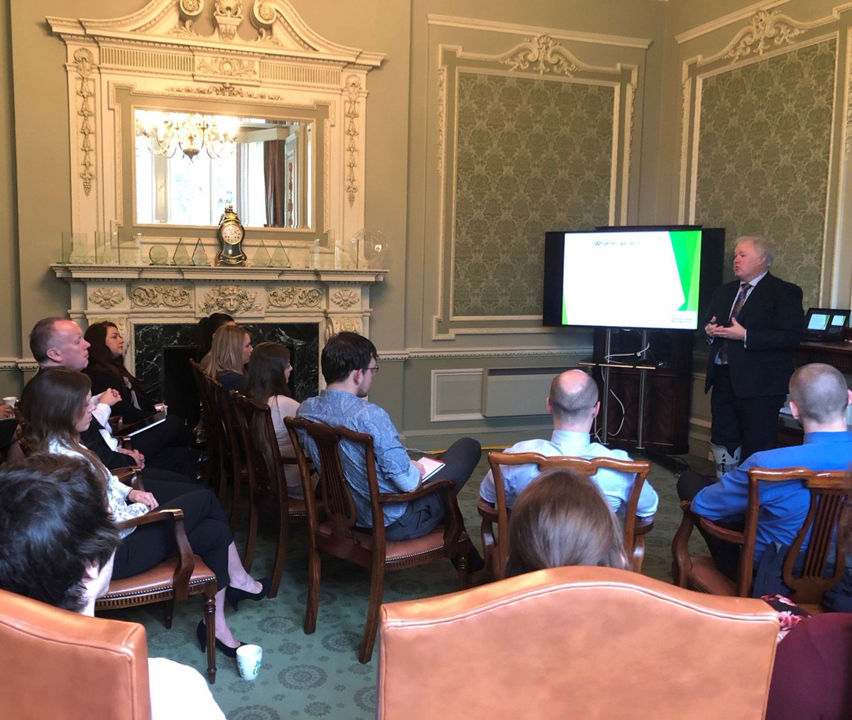 HenryBootPLC's tweet photo. Our first of four "Learn About" sessions is in full flow, with Hallam Land Management Limited Managing Director, Nick Duckworth, explaining everything there is to know about the company! #HallamLand #SheffieldIsSuper #LandManagement #Learning #HenryBootGroup https://t.co/litEl8OppA