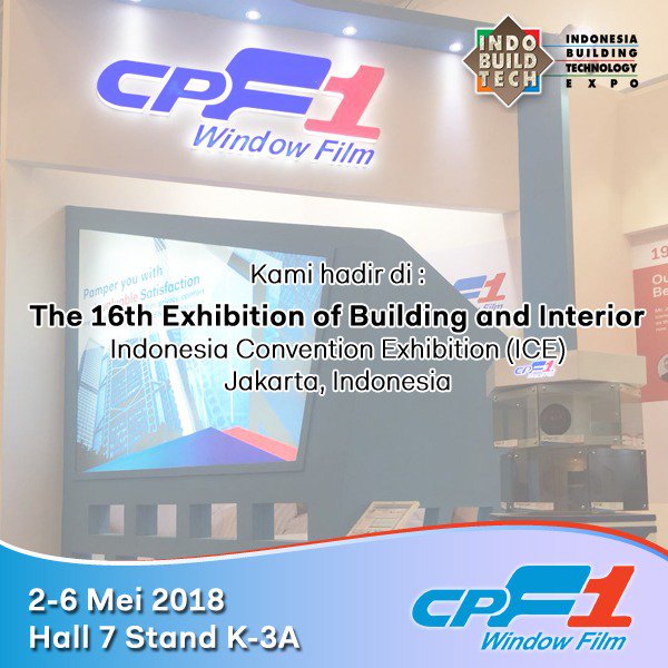 CPF1WindowFilm's tweet image. Ayoo untuk warga Tangerang dan sekitarnya, jangan lupa datang ke acara Indo Build Tech 2-6 mei 2018. Kunjungi booth kami di Hall 7 Stand K-3A
.
Dapatkan promo menarik selama pameran
.
The Most Valuable Window Film
.
#CPF1 #WindowFilm #Otomotif #Car #Accessories #indobuildtech2018