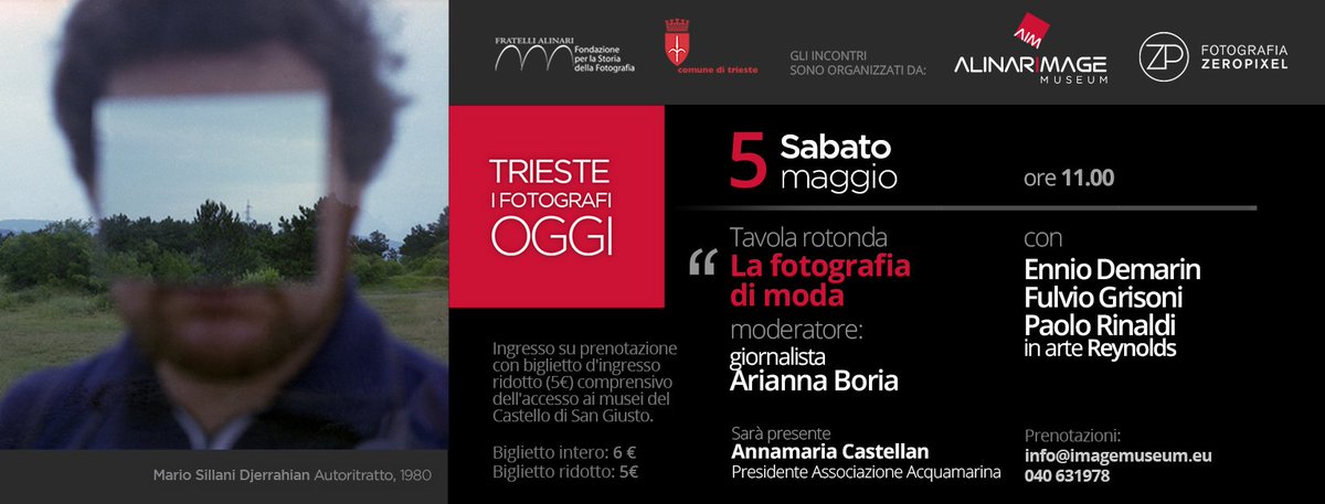 Sabato 5 maggio si terrà l’incontro “Fotografia di moda” l’ultimo degli appuntamenti della mostra "Trieste - I Fotografi - Oggi”.
Alle ore 11.00 all’<a href="/alinariimage/">Alinari Image Museum</a>