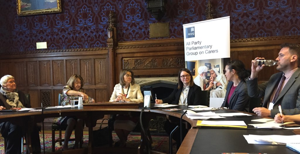 Good to be at #Carers APPG meeting. Really enjoyed hearing from Scott Corley who works at <a href="/financialombuds/">Financial Ombudsman Service</a> and combines his job with caring responsibilities for his daughter who has CF. Also got an update on Carers Week 2018 (11-17 June).