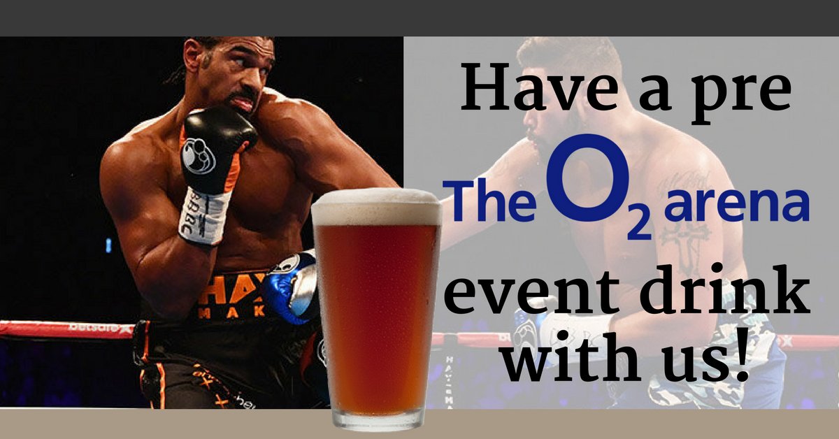ParkTavern1's tweet photo. If you are going to see Bellew Vs Haye this Saturday at the O2 make sure you pop in for a drink before the big rematch! Who's your money on to win? https://t.co/AXKdfu4gtE