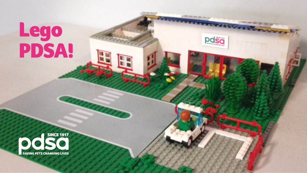 PDSA_HQ's tweet photo. We love this amazing Lego version of our #Manchester Pet Hospital, by our very own vet Fiona! But we need YOUR help to make it real. We’ve launched an appeal to raise £2.4million to build a new Manchester Pet Hospital. Get involved here - https://t.co/VZuLnQUnv2 #PDSAManchester https://t.co/OaK0vUOLGT