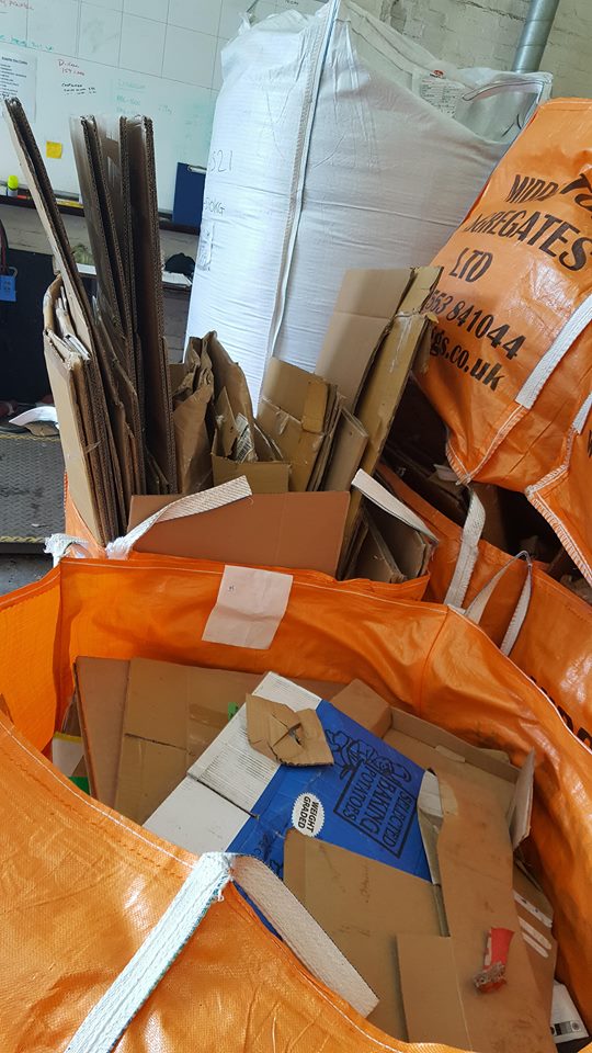 what a positive start to the week <a href="/totnes/">totnes</a> where we started our new #carboard collection for #Local #business  one step closer to #recycling  more