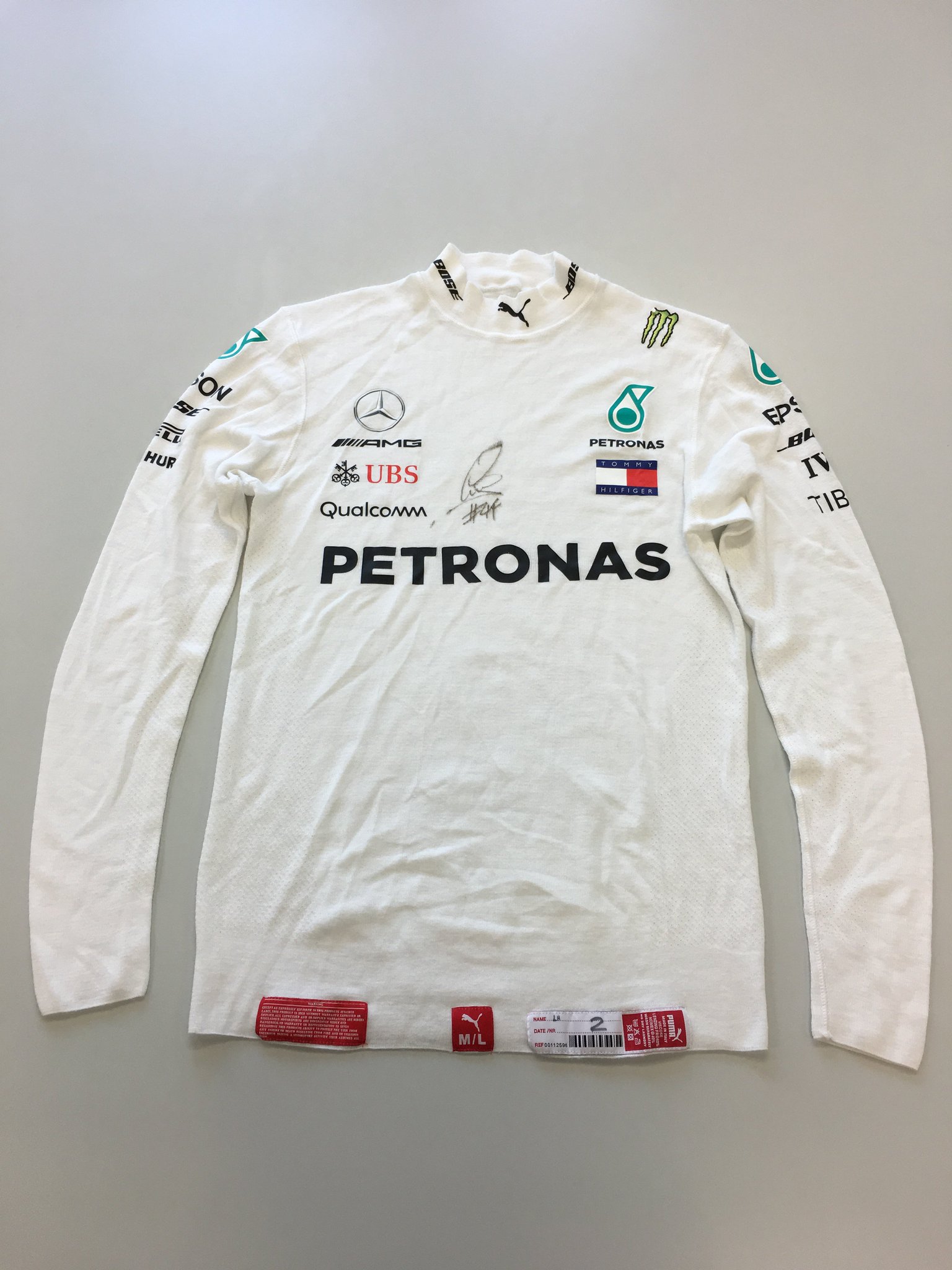 mercedes amg petronas long sleeve shirt