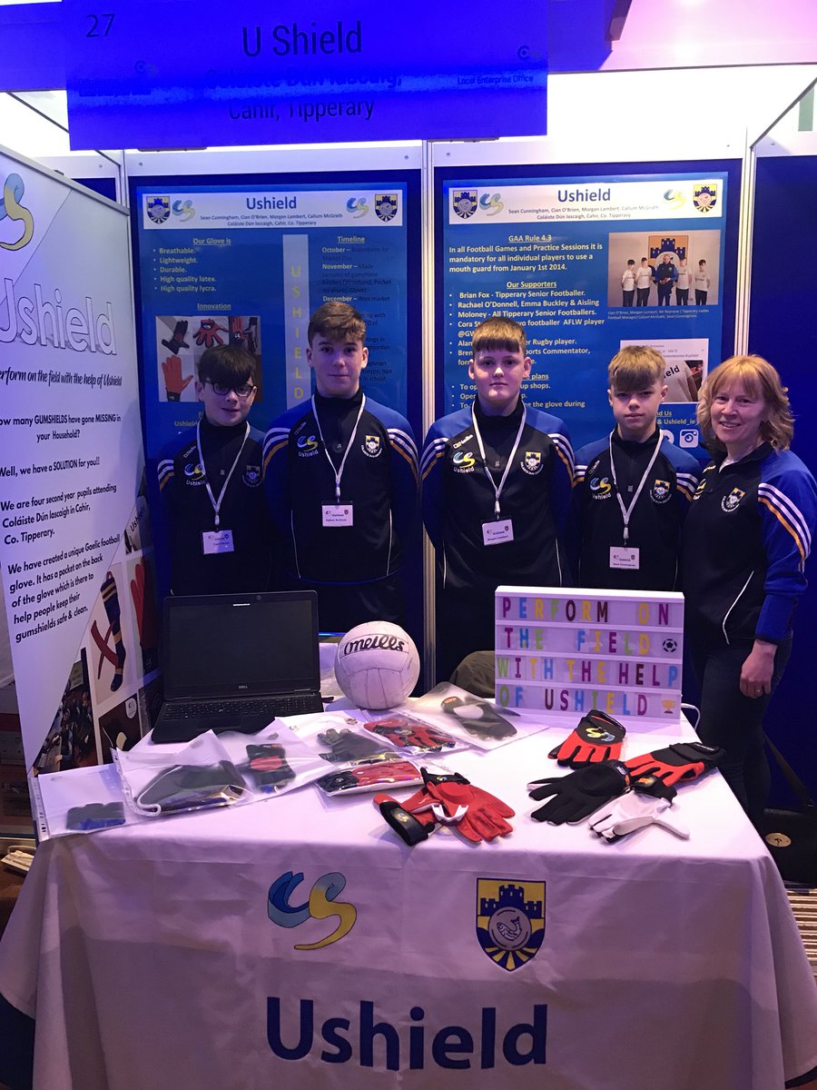 UShield_ie's tweet photo. This is it!! So happy to be here @CrokeParkEvents with @StudentEntProg representing @ColDunIascaigh 💙💛 https://t.co/fF6BK2yfkm