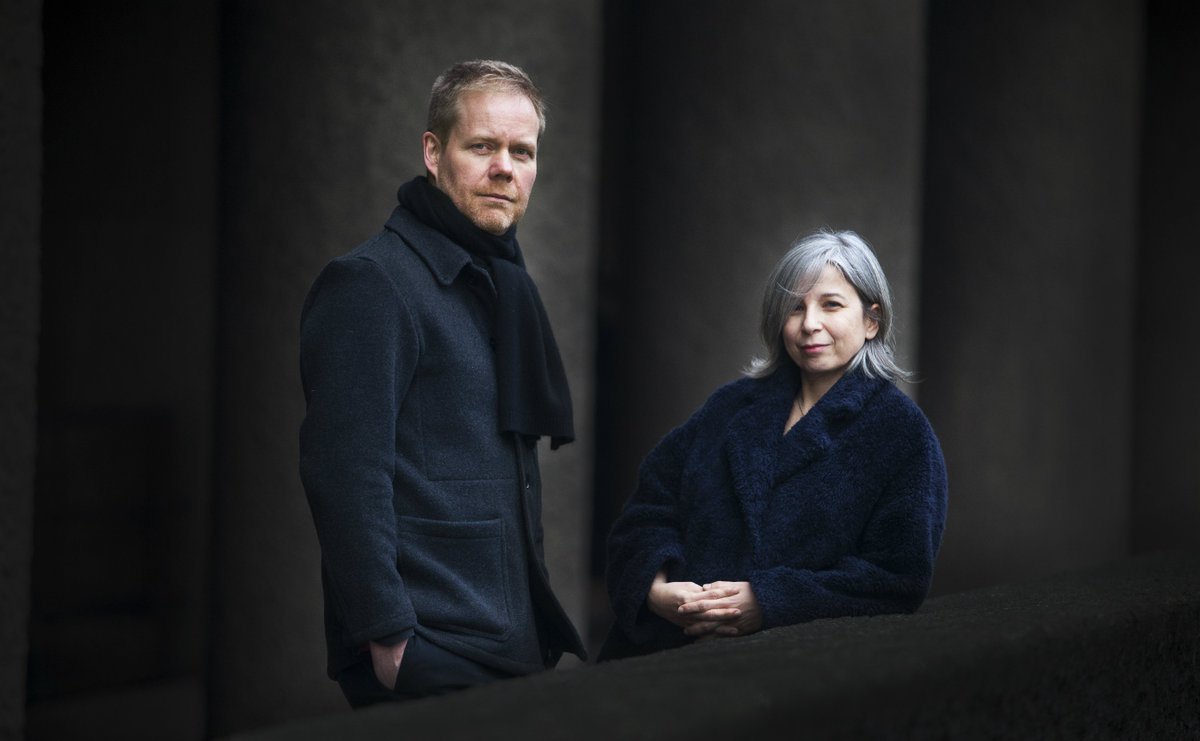BarbicanCentre's tweet photo. #Podcast :we caught up with @maxrichtermusic &amp; @YuliaMahr  to find out how they met, how they work together, and what to expect from #SoundsAndVisions https://t.co/zFSkySipjY https://t.co/G8SlWxbiP3