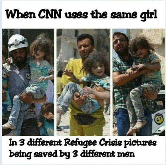 Christiaan Triebert on Twitter: "Did CNN use the same little girl in three different refugee crisis pictures? Answer: No, they didn't. This triptych simply captures one girl being passed around from a