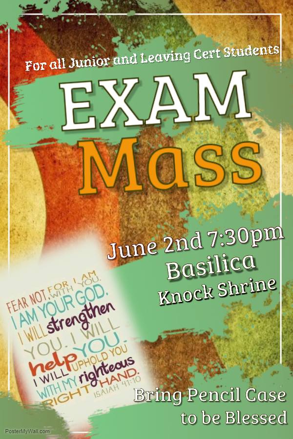 Knockfestival's tweet photo. Calling all exam students! Here is a date for your diaries!! https://t.co/E1OxdGWfKM