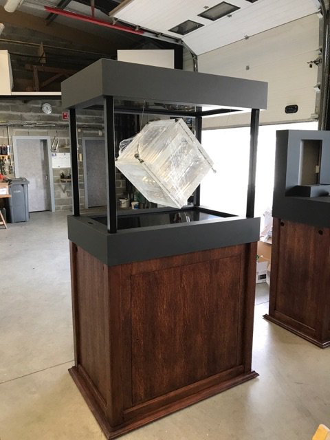 AtelierArtSci's tweet image. EXPOSITION : ATTENTION INTELLIGENCES ! au @MSC_Officiel  du 18/5 au 2/8 - Premières images du montage avec les installations de Yann Nguema : Anato-me et Soleidoscope.
#intelligenceartificielle #labyrintheoptique #3D #ecransled