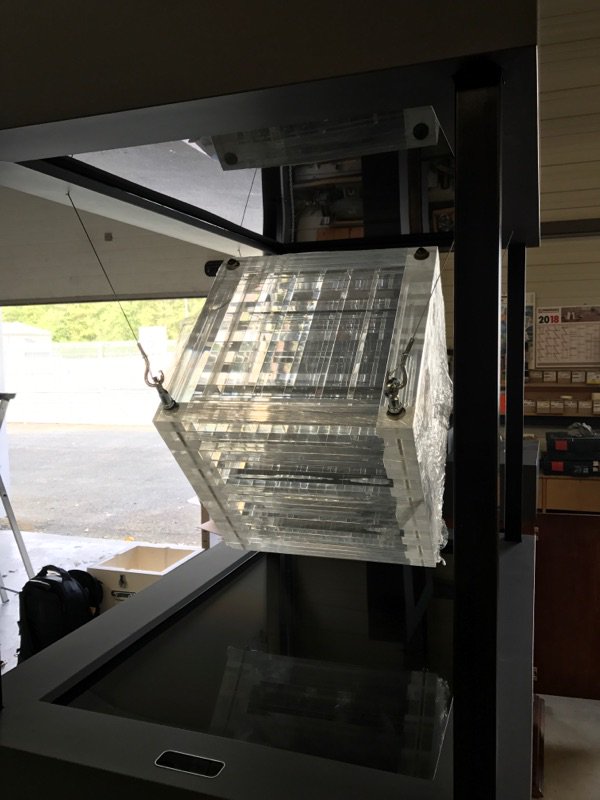 AtelierArtSci's tweet image. EXPOSITION : ATTENTION INTELLIGENCES ! au @MSC_Officiel  du 18/5 au 2/8 - Premières images du montage avec les installations de Yann Nguema : Anato-me et Soleidoscope.
#intelligenceartificielle #labyrintheoptique #3D #ecransled