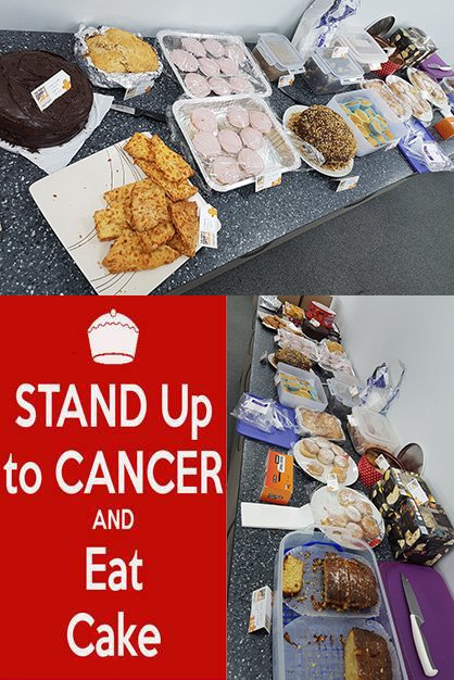 We've been baking again.. The staff at Waterline NPG raised £100 for Stand Up to Cancer