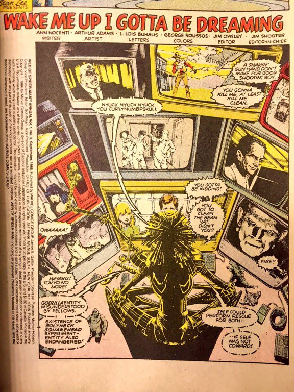 WillPheesh's tweet photo. G'Morning, All!
Web of #SpiderMan Annual #2 - @annienocenti #ArthurAdams @Lois2037 #GeorgeRoussos & #CharlesVess https://t.co/JpSBDrLIAJ