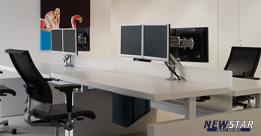 Opgeruimd staat netjes met de bureausteunen van @NewstarMounts. Bekijk het assortiment in onze webshop: 
bit.ly/2qPiEir #Workspace